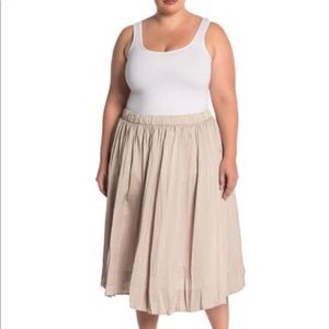 Philosophy Crinkle Midi Skirt - Woman’s Plus 0X